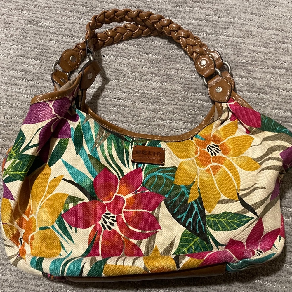 Relic Tropical Print Shoulder Bag